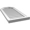 Ekena Millwork Octagonal Top Surface Mount PVC Gable Vent w/ 2"W x 2"P Brickmould Sill Frame, 16"W x 34"H GVPOT16X3403SN - alternate 2